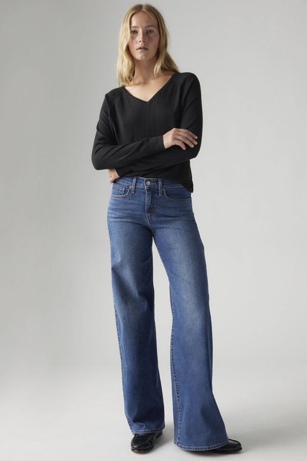 Vaqueros 318 Shaping Wide Leg - Mujer - 25X30 - Lavado oscuro / Clever Girl