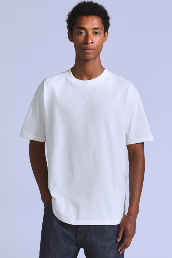 Camiseta Relaxed - Hombre - 2XL - Neutral / White