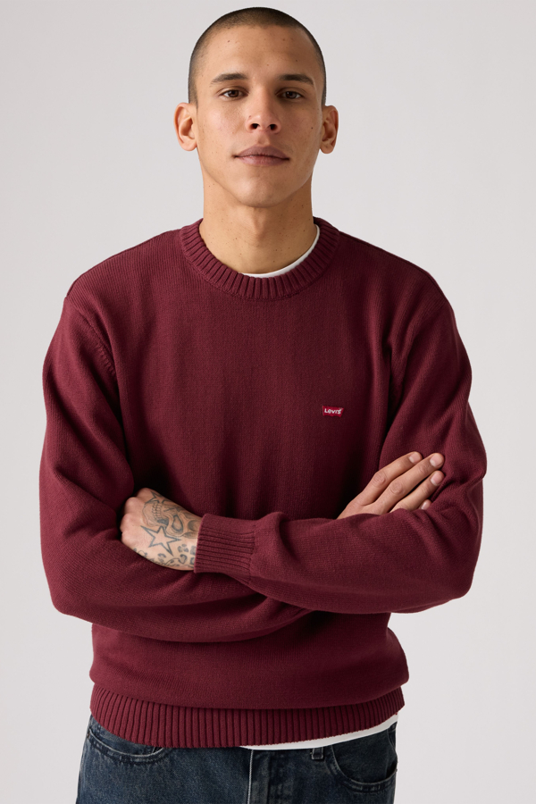 Classic Housemark Crewneck Sweatshirt - Hombre - S - Rojo / Tawny Port