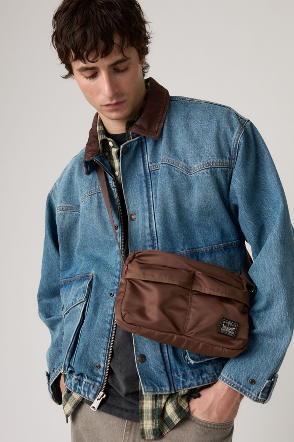 Levi's Mission Bay Crossbody - Men - One Size - Brown / Chestnut