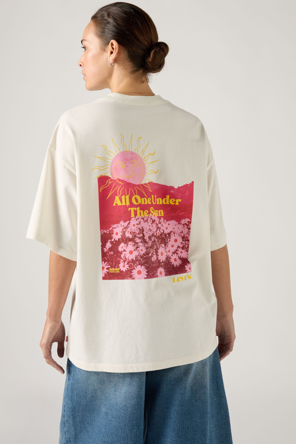 Camiseta corta estampada Stack - Mujer - XL - Blanco / Egret