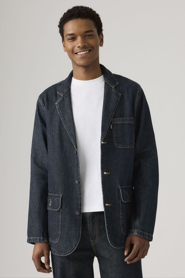Blazer Presidio - Hombre - L - Azul / Vintage Bags T