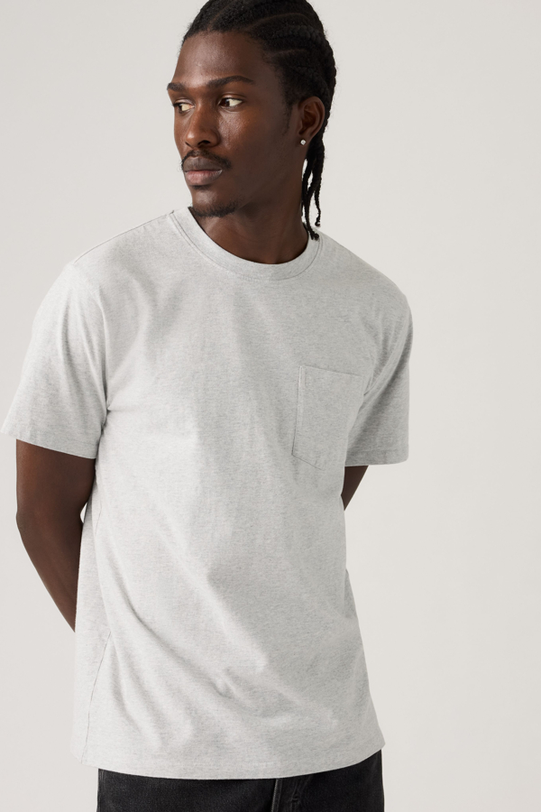 Camiseta Essential Pocket - Hombre - L - Gris / Light Gray