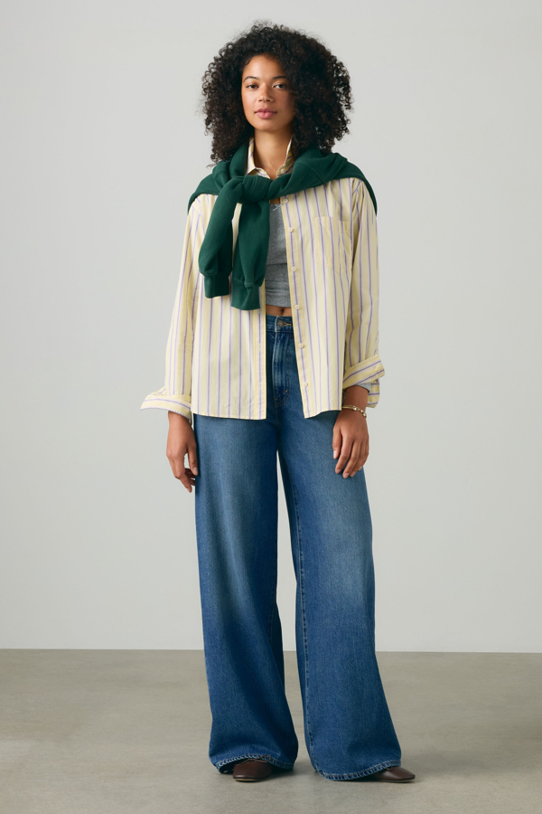 Vaqueros Lightweight de pierna ancha con cincha - Mujer - 23X29 - Lavado medio / Pass The Parcel