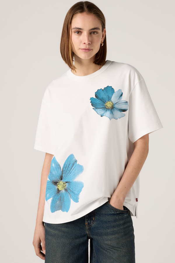 Camiseta Graphic Tabor - Mujer - L - Blanco / Palced Floral Bright White