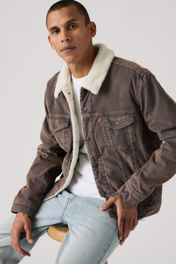 Type III Sherpa Trucker Jacket - Hombre - 2XL - Brown / Maitake Brown Surf The Web