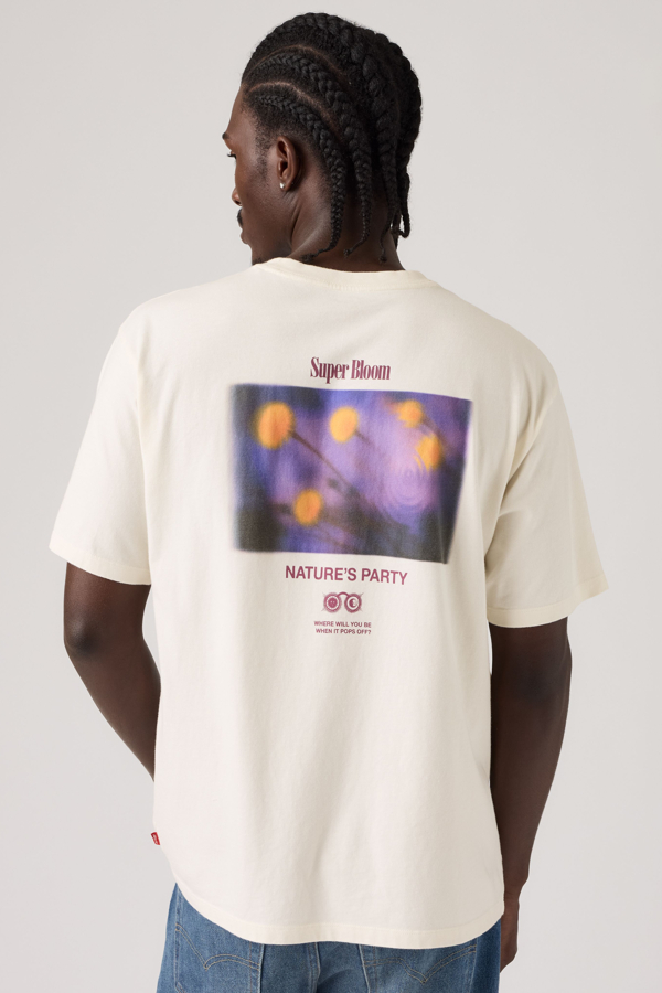 Graphic Vintage Fit Tee - Men - 2XL - White / Super Bloom Egret