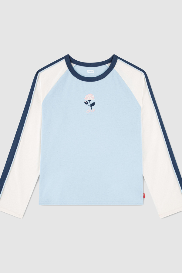 Teenager Long Sleeve Baseball Top - Girls - 10A - Neutral / Angel Falls