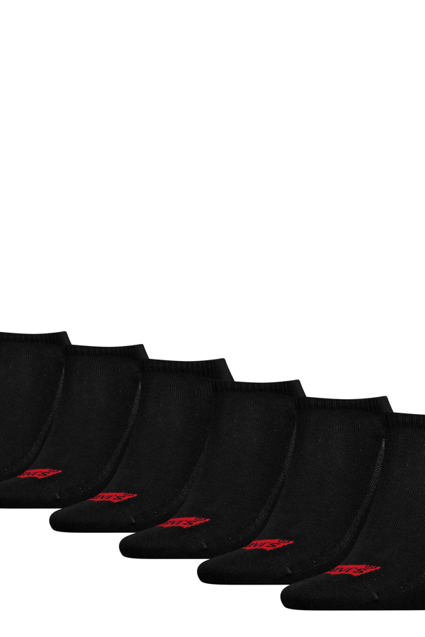 Levi's Low Cut Batwing Logo Socks 6 Pack - Hombre - 35 - Negro / Black