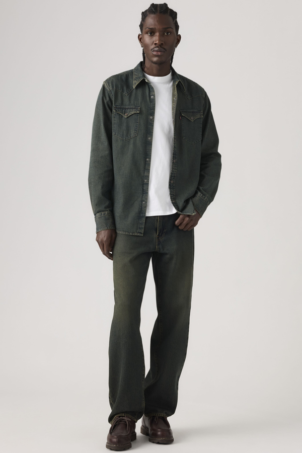 Vaqueros rectos 568 Loose - Hombre - 30X30 - Verde / Until Its Dust Over Dye