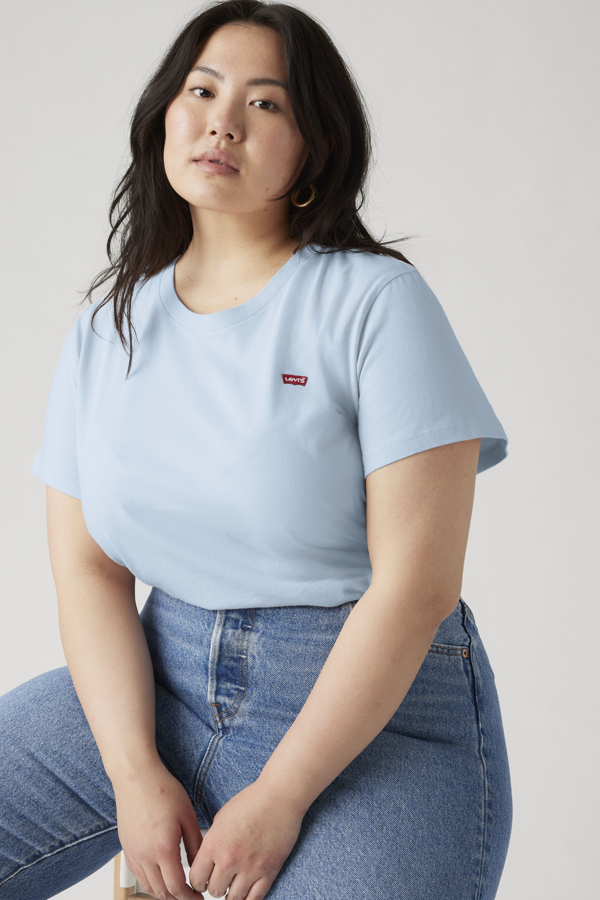 Levi's Donna Blu / Chambray Blue Perfect Tee (Plus Size) - 4X