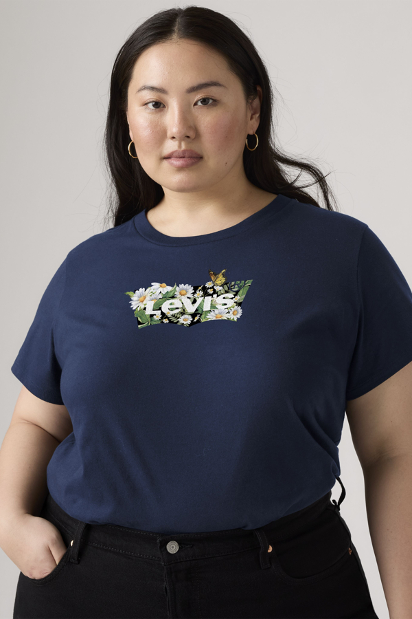 Levi's Donna Blu / Daisy Navy Blazer Perfect Logo Tee (Plus Size) - 3X