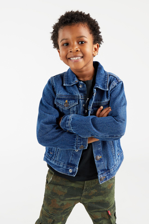 Levi's Giacca Trucker Bambino Blu, Uomo Taglia 8A