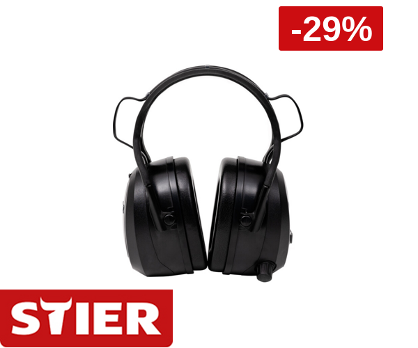 STIER Kapselgehörschutz SGR-40 FM Radio Bluetooth 800 mAh