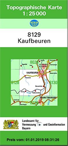 Gebr. - TK25 8129 Kaufbeuren: Topographische Karte 1:25000 (TK25 Topographische Karte 1:25000 Bayern)