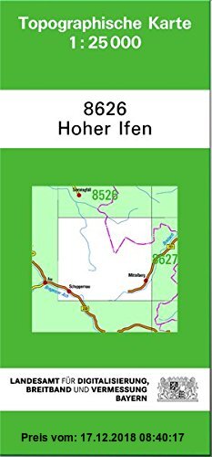 Gebr. - TK25 8626 Hoher Ifen: Topographische Karte 1:25000 (TK25 Topographische Karte 1:25000 Bayern)