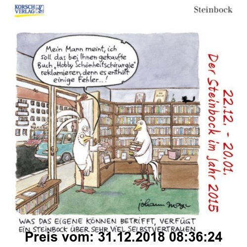 Gebr. - Steinbock Mini 2015: Sternzeichen-Cartoonkalender
