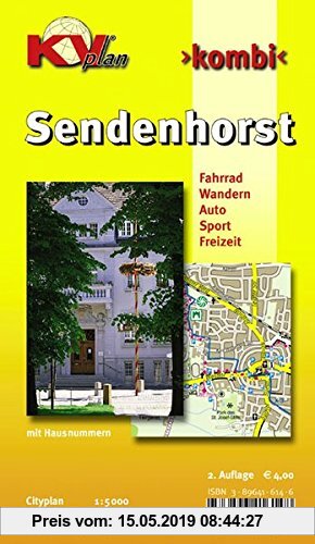 Gebr. - Sendenhorst: 1:10.000 Stadtplan mit Freizeitkarte 1:25.000 inkl. Radrouten und Wanderwegen (KVplan Münsterland-Region)