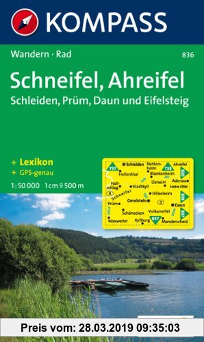 Gebr. - Schneifel - Ahreifel 1 : 50 000: Schleiden - Prüm - Daun. Wander- und Bikekarte. GPS-genau