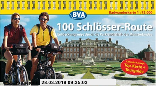 Gebr. - 100 Schlösser Route, Kompakt-Spiralo, Radwanderkarte 1:75.000