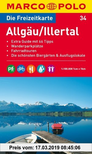 Gebr. - MARCO POLO Freizeitkarte Allgäu, Illertal 1:100:000