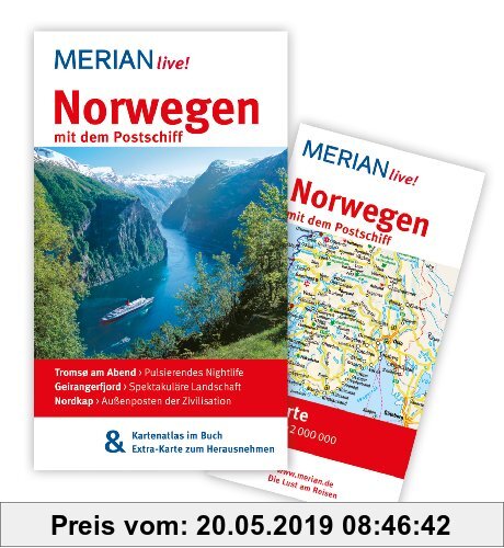 Gebr. - Norwegen mit dem Postschiff: MERIAN live! Mit Kartenatlas im Buch und Extra-Karte zum Herausnehmen: Tromso am Abend: Pulsierendes Nightlife.