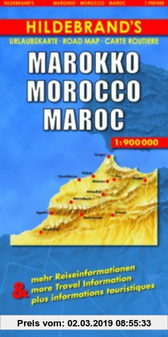 Gebr. - Hildebrand's Urlaubskarten, Marokko (Hildebrand's Africa / Indian Ocean Travel Map)