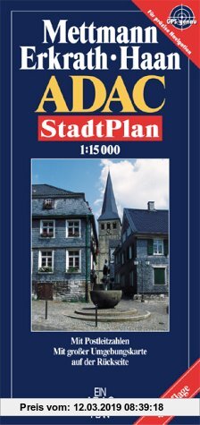 Gebr. - ADAC Stadtplan Mettmann, Erkrath, Haan: Mit Cityplan. Mit großer Umgebungskarte