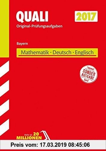 Gebr. - Abschlussprüfung Mittelschule Bayern - Mathematik, Deutsch, Englisch  A4