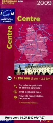 Gebr. - France Centre 1 : 250 000: Carte haute précision et lisibilité optimale/Tous les radars fixes/Nouvelle numérotation des routes