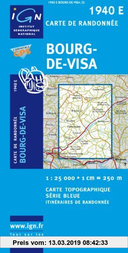 Gebr. - Bourg de Visa 1 : 25 000: IGN1940E