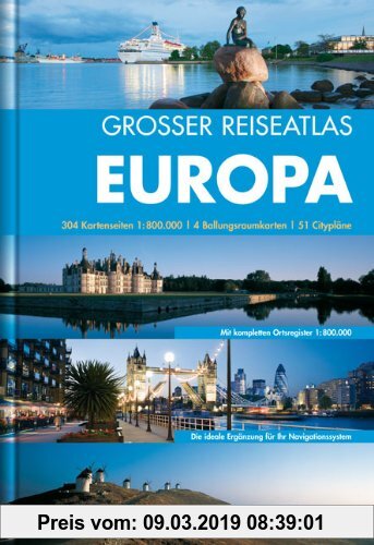 Gebr. - KUNTH Grosser Reiseatlas Europa 1:800 000: 1:800.000