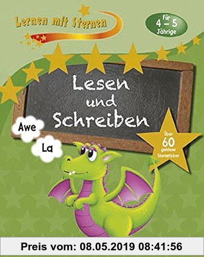 Gebr. - Lernen mit Sternen - Lesen und Schreiben für 4- bis 5-Jährige: Über 60 goldene Sternsticker