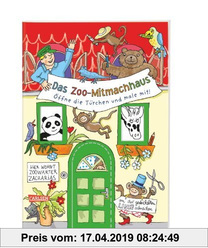 Gebr. - Das Zoo-Mitmachhaus: Öffne die Türchen und male mit!