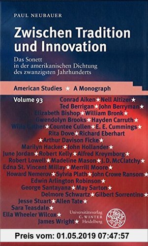Gebr. - Zwischen Tradition und Innovation: Das Sonett in der amerikanischen Dichtung des zwanzigsten Jahrhunderts (American Studies)