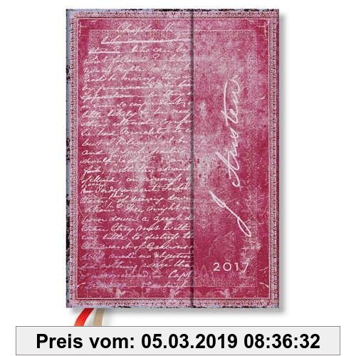 Gebr. - Paperblanks Faszinierende Handschriften Jane Austen Persuasion - Kalender 2017 Midi Wochenüberblick Vertikal deutschsprachige Ausgabe