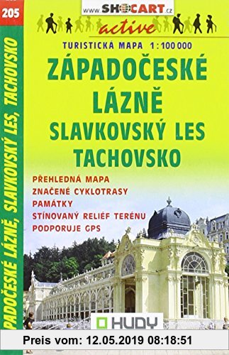 Gebr. - SC 205 Zapadoceske Lazne, 1:100000: Shocart Wanderkarte