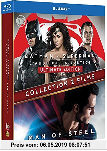 Gebr. - Collection 2 films : Batman v Superman : L'aube de la justice + Man of Steel [Blu-ray]