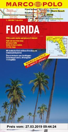 Gebr. - MARCO POLO Kontinentalkarte Florida 1:800.000