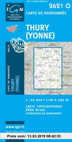 Gebr. - Thury (Yonne) 1 : 25 000