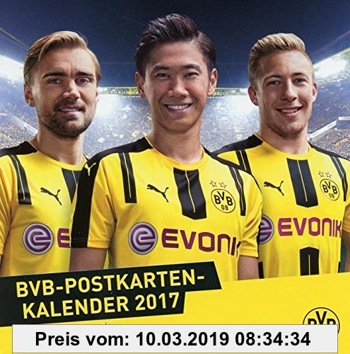 Gebr. - Borussia Dortmund Postkartenkalender - Kalender 2017