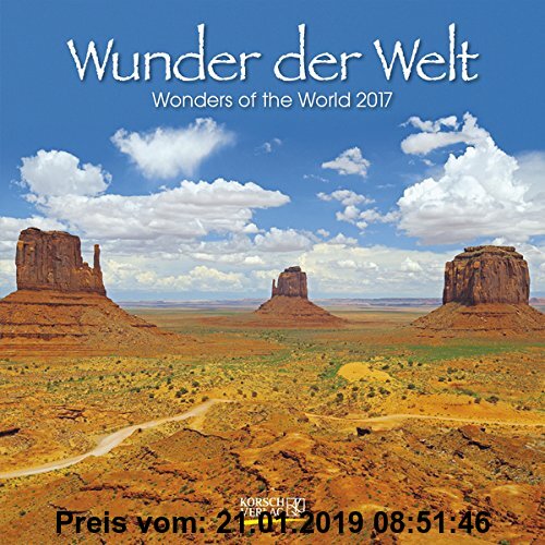 Gebr. - Wunder der Welt 2017: Broschürenkalender mit Ferienterminen