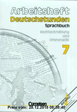 Gebr. - Deutschstunden Sprachbuch - Bisherige allgemeine Ausgabe: Deutschstunden, Sprachbuch, Allgemeine Ausgabe, neue Rechtschreibung, 7. Schuljahr