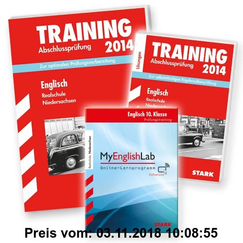 Gebr. - Training Abschlussprüfung Realschule Niedersachsen / Englisch 10. Klasse mit MP3-CD 2014 inkl. MyEnglishLab Vollversion