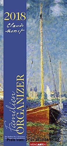 Gebr. - Familien Organizer Claude Monet - Kalender 2018