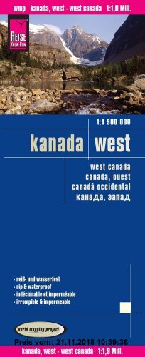 Gebr. - Reise Know-How Landkarte Kanada West (1:1 900 000)