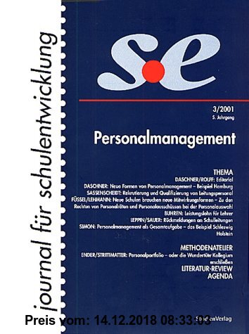 Gebr. - journal für schulentwicklung 3/2001: Personalmanagement