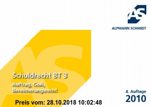 Gebr. - Schuldrecht BT 3: Auftrag, GoA, Bereicherungsrecht