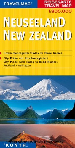 Gebr. - Reisekarte : Neuseeland