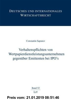 Gebr. - Verhaltenspflichten von Wertpapierdienstleistungsunternehmen gegenüber Emittenten bei IPO's